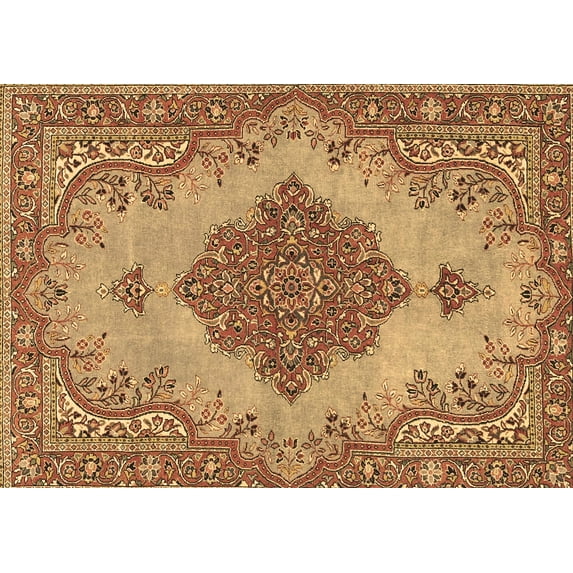 Ahgly Company Indoor Rectangle Persian Brown Traditional Area Rugs, 7' x 10'