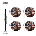 thumbnail image 2 of Non-Ticking Silent Wall Clocks with Quartz Movement,Battery Operated Analog Clock Modern Decor Clock for Home-American Flag and Deer (12inch), 2 of 4