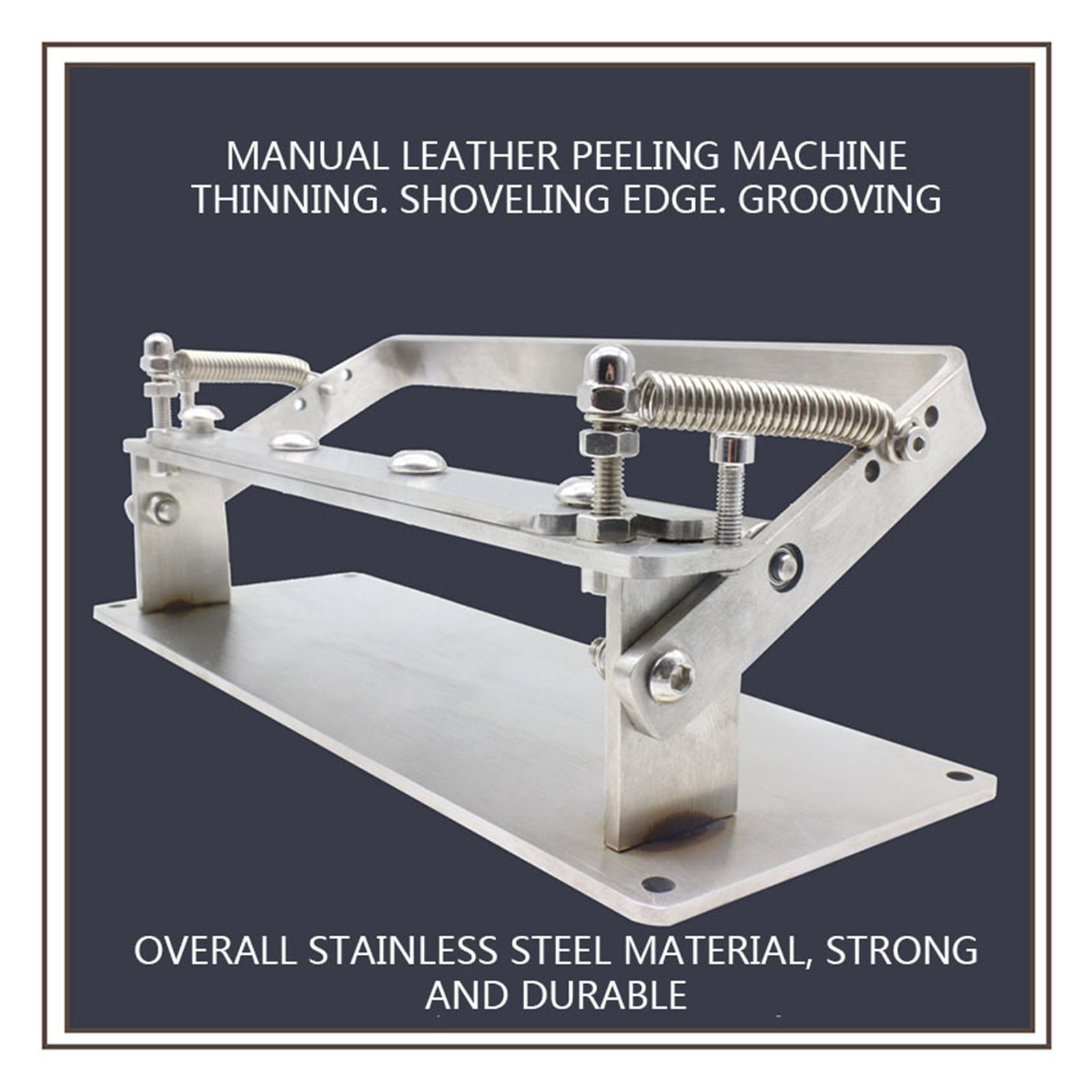 Portable Manual Leather Peeling Machine Stainless Steel Leather Shoveling Peeling Machine Cowhide Sheet Leather Separation Tool