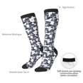 thumbnail image 4 of Goofa Cartoon Raccoon Pattern Adult Stockings, Color-Block Knee High Socks, Comfortable and Breathable, Soft and Stretchable, Sports, and Decoration, 4 of 6
