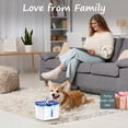 thumbnail image 4 of Veken Innovation Award Winner 95oz/2.8L Pet Fountain, Automatic Cat Water Fountain Dog Water Dispenser with Replacement Filters for Cats, Dogs, Multiple Pets (Blue, Plastic), 4 of 10