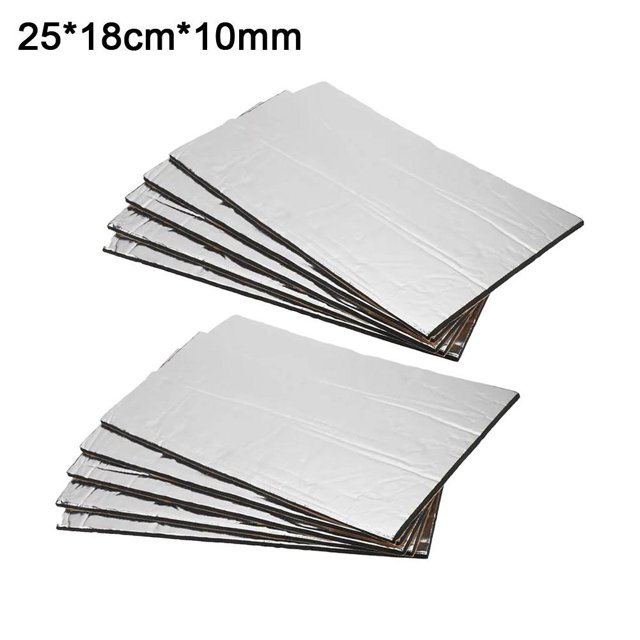 10PCS Sheets Car Sound Deadener Heat Insulation Mat for Auto Van Sound C5O3