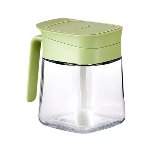 SouMaox Glass Spice Jar Kitchen Condiment Container Seasoning Box Set Clear Countertop Organizer Storage Bottle Essential Culinary Accessory