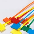 thumbnail image 2 of FUTUREORYY 250 Pcs Self-locking Cable Zip Labels Red for Workshop Cable Control, 2 of 7
