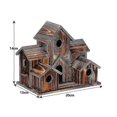 thumbnail image 4 of Bird House, Bird House For Outside, Wooden Bird Houses For Outside Hanging, 6 Hole Handmade Natural, 4 of 5