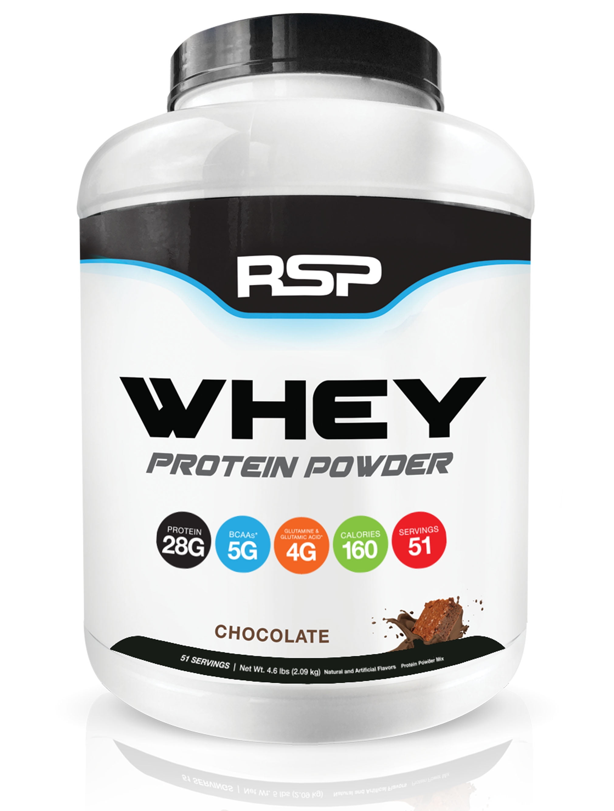 RSP Whey Protein Powder, Chocolate, 28g Protein, 5 Lb (Multiple Flavors