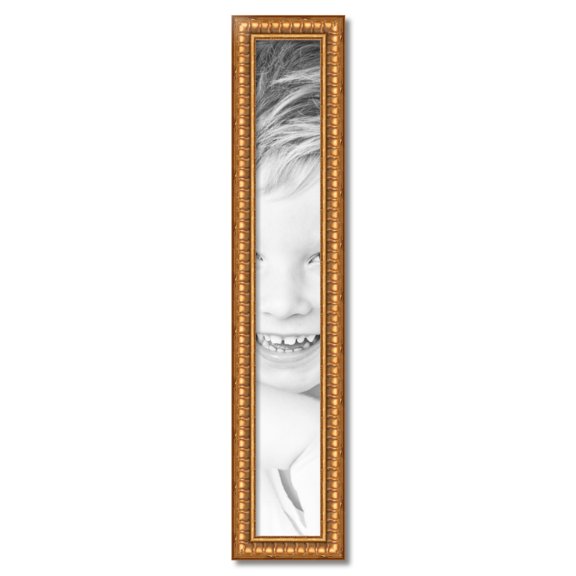 ArtToFrames 6" x 43" Gold Picture Frame, 6x43 inch Gold Wood Poster Frame (WOM-4293)