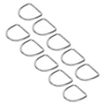 thumbnail image 2 of Hardware Anneau à Boucle en D, Anneau en D en Acier Inoxydable 316 Robuste Sans Joint pour Soudage 10 Pcs Pièces de Réparation Résistance à la Corrosion pour Kayak, 2 of 8