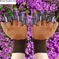 thumbnail image 2 of Guantes de jardinería antideslizantes para plantar verduras y flores, para exteriores, para cavar, desmalezar, plantar en el jardín, guantes protectores de jardinería, 2 of 3