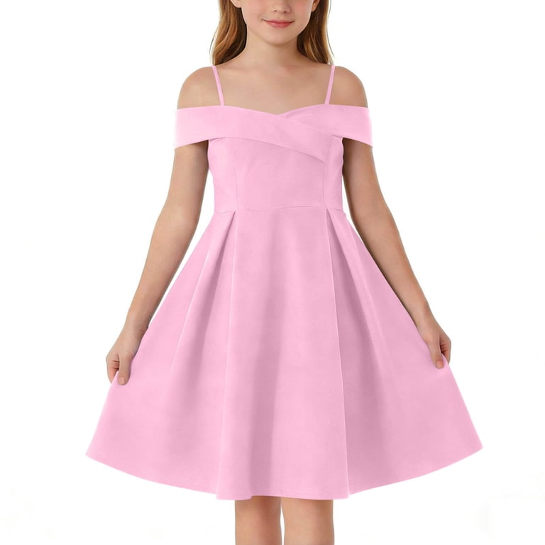formal sleeveless women's light pink off the shoulder dress Missacc Candy Evening Dresses A-Line Off-The-Shoulder Floor-Length Matte Satin Evening Dresses With Pleated Hidden Zipper Up.How Chic! Lillianne Off-Shoulder A-line Mini Dress