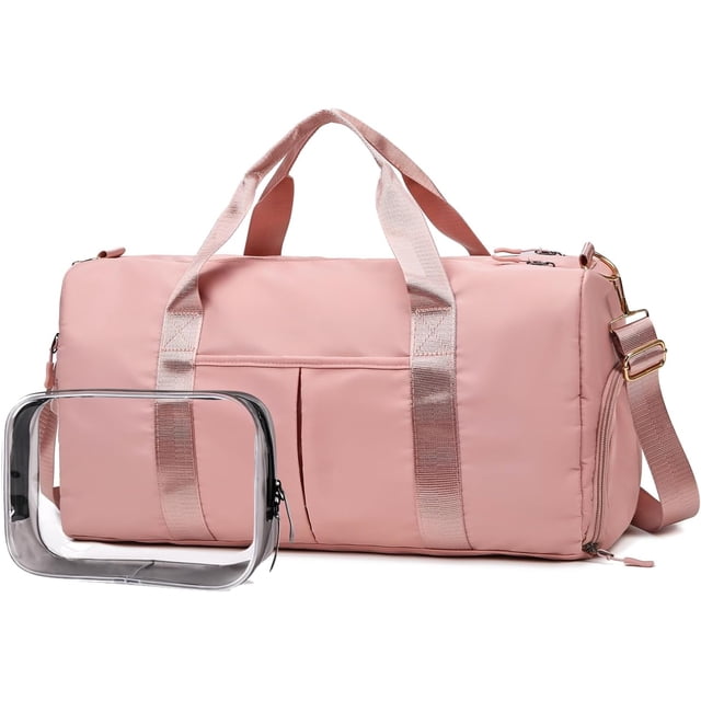 Petit Sac de Sport pour Femmes avec Compartiment pour Chaussures à Poche Mouillée Sac de Voyage Fourre-Tout Sac de Cabine Sac de Nuit Sac de Fin de Semaine pour Femmes