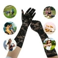 thumbnail image 4 of Unique Bargains 1 Pair Sunblock Mittens Rose Long Sun Block Driving Gloves for Women Black, 4 of 5