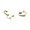 thumbnail image 4 of Clips Chapados en Oro perfecl 12 Piezas 6 Pares Clip en convertidor de pendientes, 4 of 8