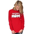 thumbnail image 5 of Softball Mom Proud Sports Mother Women's Long Sleeve T Shirt Brisco Brands S, 5 of 5