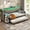 Gray, variant on AOGLLATI Daybed Twin Size Corner Bed Frame with Charging Station & 3 Storage Drawers, Twin Metal Corner Platform Bed Frame with Storage Shelves for Living Room Bedroom