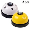 thumbnail image 2 of 2PCS Pet Training Bell Footprint Pattern Metal Funny Dog Bell Dog Training Bell, 2 of 10
