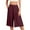 Dark Red, variant on WTXUE Capris for Women, Women's Wide Leg Capri Pants with Pockets Lightweight High Waisted Loose Trouser (White, M)