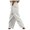White, variant on Womens Capri Pants Casual Cropped Pants Elastic Waist Summer Cotton Linen Trousers 3/4 Length Pants with Pockets,S,Black
