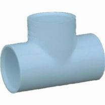 LASCO 401010BC Pipe Tee, 1 in, Slip, PVC, White, SCH 40 Schedule, 450 psi Pressure