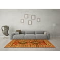thumbnail image 3 of Ahgly Company Machine Washable Indoor Square Persian Yellow Traditional Area Rugs, 3' Square, 3 of 4