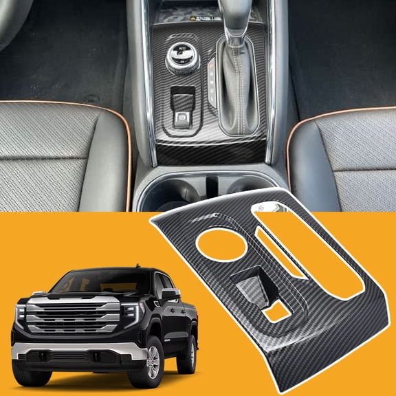 Carbon Fiber Gear Shift Panel Trim Cover For Chevy Colorado/GMC Canyon 2023-2025