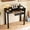Black-31.5 in, variant on BESKADI Solid Wooden Desk with Drawers - 39 x 16 Inch Narrow Desks, Rubberwood Mid Century Modern Desks, Small Writing Desk for Bedroom|Small Spaces - Walnut Color