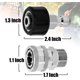 thumbnail image 5 of Juego de adaptadores para hidrolavadora Tool Daily, kit de conexión rápida, conector métrico M22 de 14 mm a M22, acero inoxidable, 5 of 5