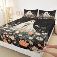 thumbnail image 3 of jejeloiu Halloween Ghost Twin Sheet Sets,Floral,Galaxy Starry Sky,Cozy Decor,3 Pieces, 3 of 7