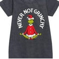 thumbnail image 2 of Dr. Seuss - The Grinch Never Not Grinchy - Toddler And Youth Girls Fleece Dress, 2 of 4