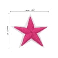 thumbnail image 2 of Uxcell 5Star Iron on Patches Embroidered Sew Patches Appliques Garment Embellishments 1.57x1.57" 50 Pcs Rose Red, 2 of 4