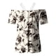 thumbnail image 4 of Blusa informal de manga corta con cuello en V y encaje con hombros descubiertos para mujer OAVQHLG3B Store  lin121212, 4 of 5