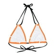 thumbnail image 2 of Effete Feline Claw Marks Scratch Strappy Triangle Bikini Top (AOP), 2 of 4