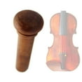 thumbnail image 2 of Violin Tail Button 4/4 3/4 Violin End Pin Tail Screws Wood Violin Tail Endpin, 2 of 10