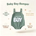 thumbnail image 3 of Yibosean Baby Boys' Sleeveless Corduroy Rompers,2-Pack,Dinosaur & Mama's Boy,Size 3-12 Months, 3 of 7