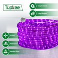 thumbnail image 6 of Tupkee LED Rope Light Purple - 24 Feet 7.3 m, for Indoor and Outdoor use - 10MM Diameter - 144 LED Long Life Bulbs Decorative Rope Tube Lights - Pack of 2, 6 of 7