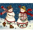 thumbnail image 2 of Korsgaden, Laurie 18x15 White Modern Wood Framed Museum Art Print Titled - Holiday Dance, 2 of 4