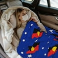 thumbnail image 5 of Australian Aboriginal Flag Throw Blanket Warm Camping Outdoor Light Weight Cozy Blanket for Couch Sofa Bed 40"x30", 5 of 7