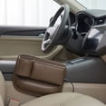thumbnail image 4 of Anti-Drop Car Seat Gap Filler Organizer, Premium Leather Console Organizer, Easy Access to Phone/Keys, Universal Fit for Car SUV Truck Multi-Purpose Essentials Organizer(1PC), 4 of 4