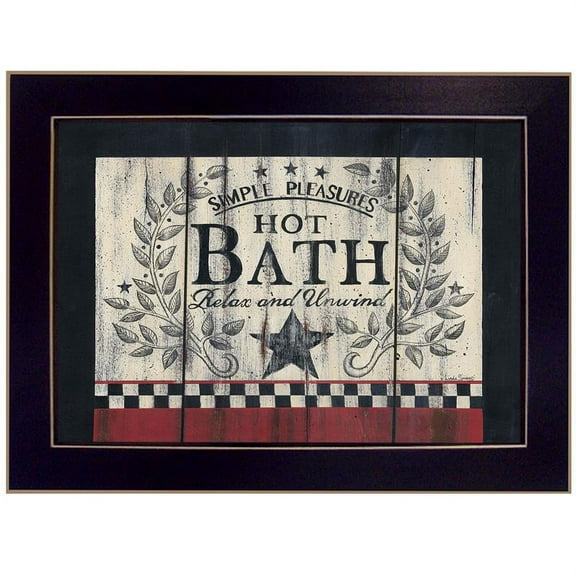 Hot Bath by Linda Spivey Printed Framed Wall Art Wood Multi-Color