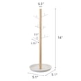 thumbnail image 7 of Yamazaki Home Jewelry + Accessory Stand, White, Steel + Wood, 7 of 7