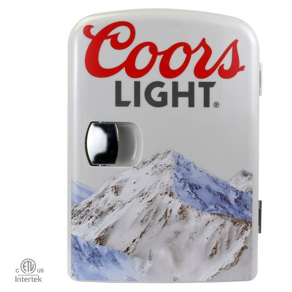 Coors Light 4 L Mini-Réfrigérateur, 6 Bidons Refroidisseur Thermoélectrique Portable, Gris