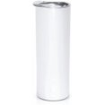 thumbnail image 1 of Gobelets Blancs de Sublimation 20 oz Skinny Straight, Double Paroi Isolée, Gobelets en Acier Inoxydable avec Couvercle, 1 of 6