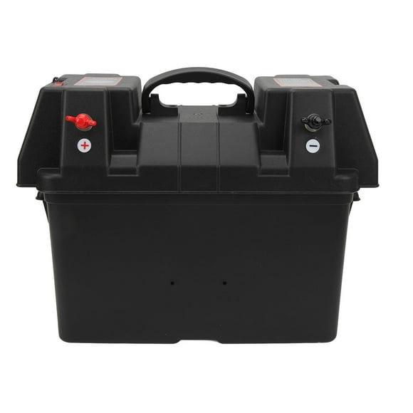 Trolling Motor Battery Box, Impact Rainproof Boat Battery Power Center For RV For Car For ATV