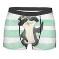 thumbnail image 4 of Goofa Cute Raccoon Printed Men's Boxer Briefs Underwear, Moisture-Wicking Underwear, Trunk,Soft and Breathable Cotton Underwear-Small, 4 of 9