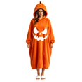 thumbnail image 2 of Ruyelune Blue Unisex Cosplay Pajamas Funny Hooded Halloween Pajamas for Party, Super Soft Flannel Jumpsuit for Men & Women S, 2 of 4