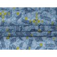thumbnail image 4 of oneOone Velvet Grayish Blue Fabric Geometric Texture Sewing Craft Projects Fabric Prints By Yard 58 Inch Wide, 4 of 5