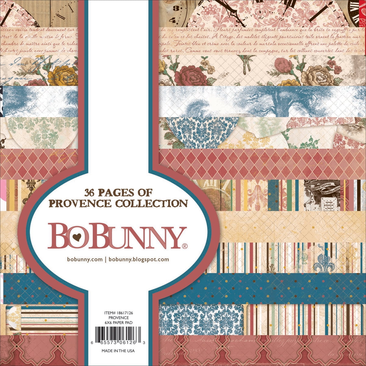 BoBunny Make A Splash Single-Sided Paper Pad 6"X6" 36/Pkg Motivblock 15x15 cm 