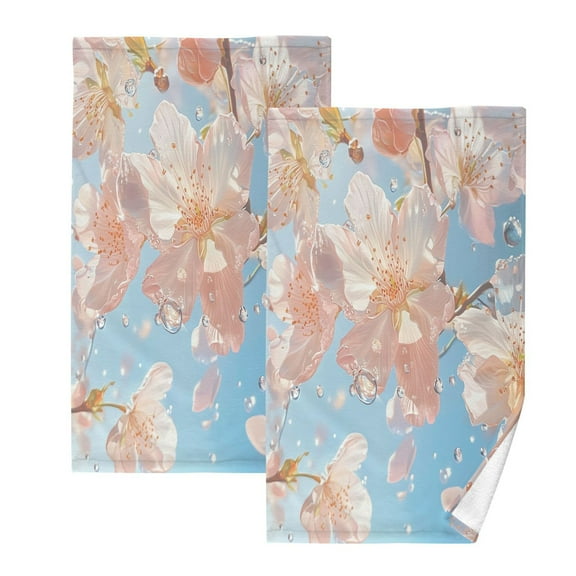 BZSMCE Face Towel Hand Towel Bath Towel Cotton Bath Towel Sets Hand Bath Towels Fashion Cherry Blossoms Pattern