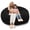 Black, variant on 4FT Dark Gray Oversized Bean Bag Chair, Washable Cover Memory Foam Lazy Sofa for Living Room Bedroom Adults