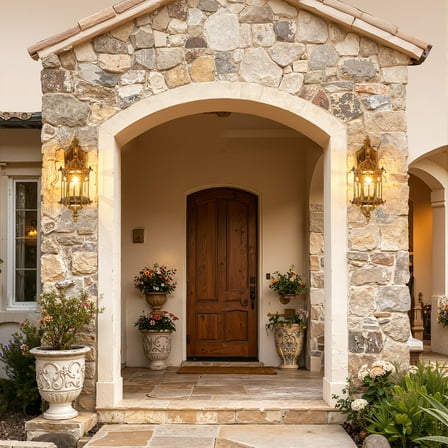 Vintage Outdoor Exterior Lantern Light Waterproof Sconce Wall Light Porch Lamp